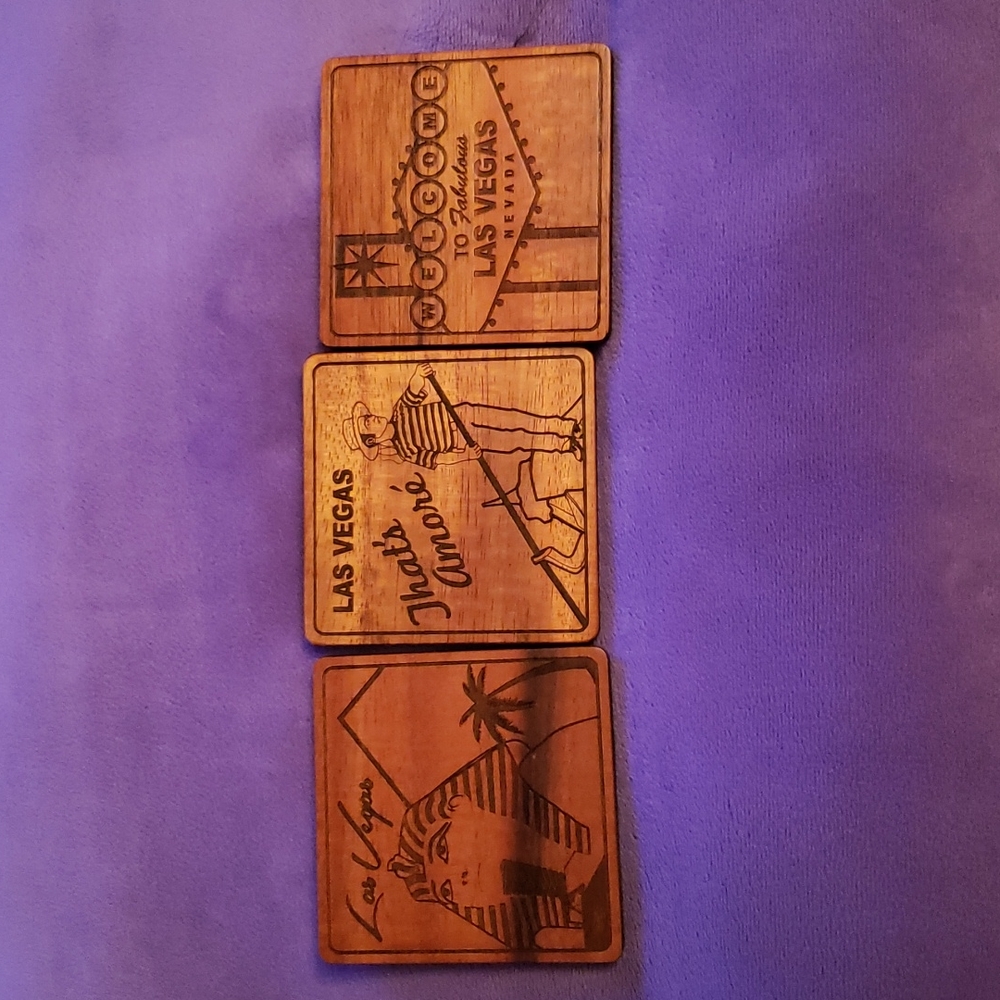 Las Vegas Hawaii Koa Coasters